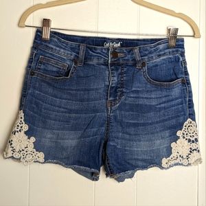Cat & Jack Blue Denim Jean Shorts 14